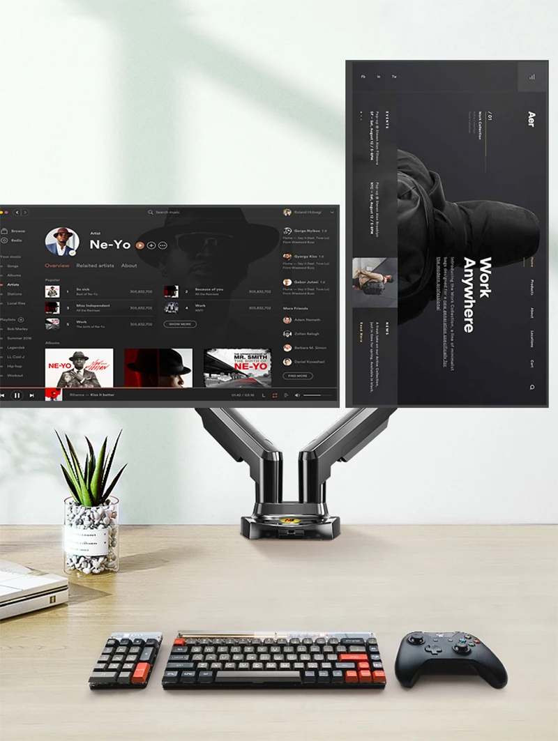 ErgoArm Duo — Dual Monitor Arm